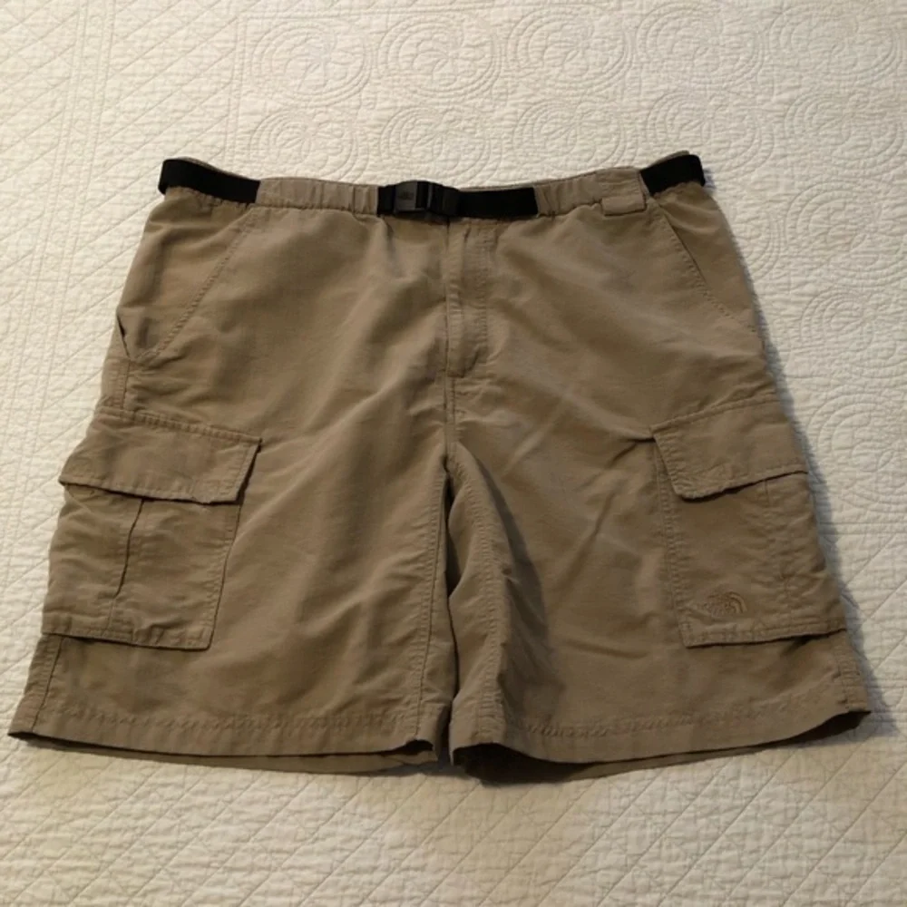 The North Face nylon cargo shorts. Size XL.